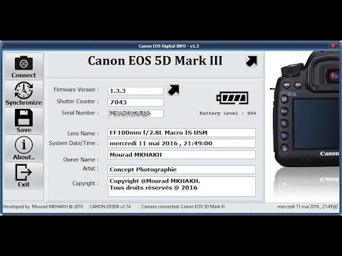 Canon eos camera info v1.2